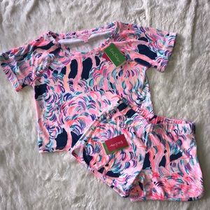 Lilly Pulitzer Doosie Set Pelican Pink NWT SZ XXS